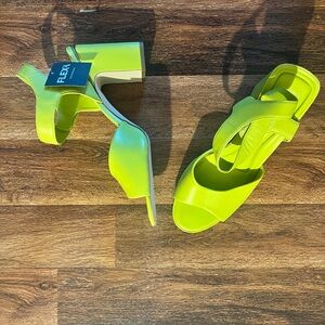 SARTO By Franco Sarto Chartreuse Green Heels
